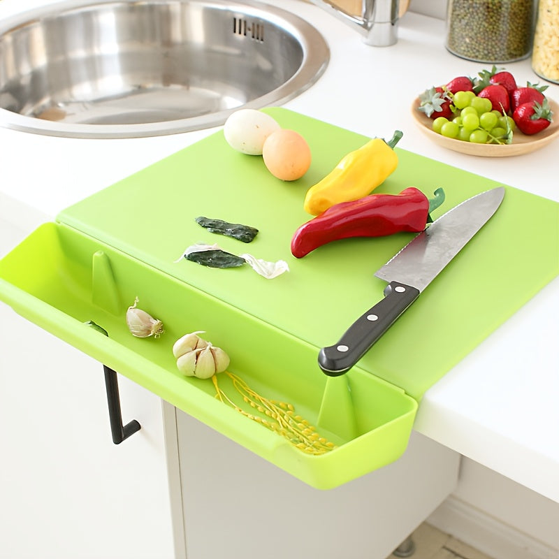 Portable Kitchen Cutting Board with Storage Box – 2-in-1 Design