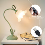 USB Powered Table Lamp with Floral Design