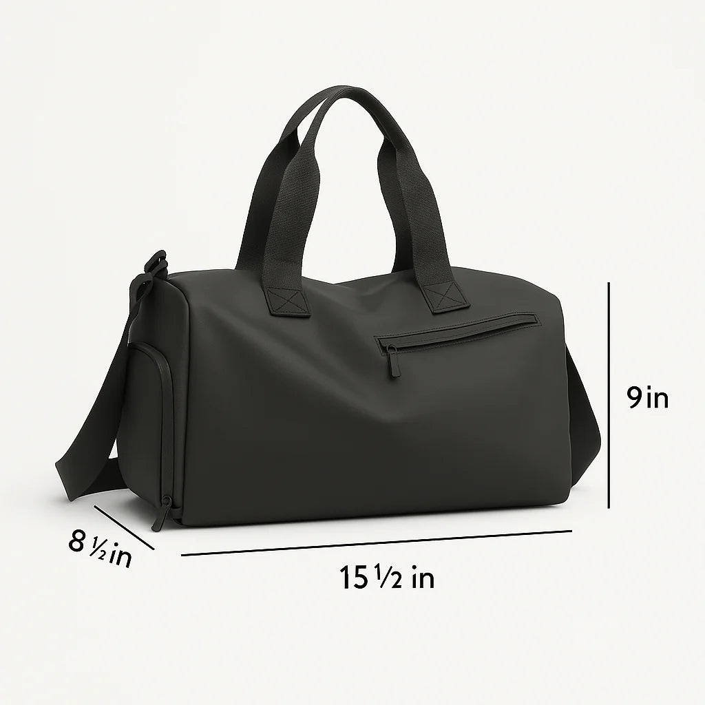 Gym Bag Waterproof Oxford Shoe Compartment & Bottom Pocket
