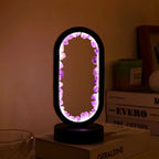 Crystal Lamp Handcrafted Natural Amethyst Ambient Light