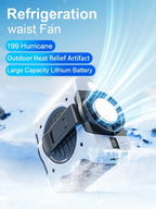 Waist Clip Fan Refrigeration Cooling 8000mAh
