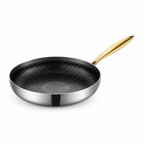 Honeycomb Nonstick 316 Stainless Steel Frying Pan (Induction Compatible)