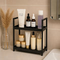Storage Organizer with Metal Frame – Two-Tier Table Design