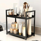Storage Organizer with Metal Frame – Two-Tier Table Design