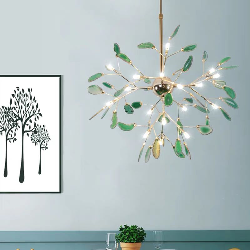 Branch Style Design Glass Chandelier in Multiple Colors