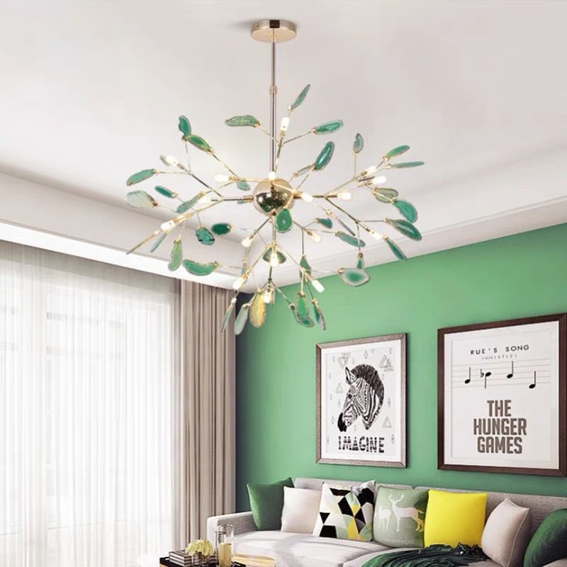 Branch Style Design Glass Chandelier in Multiple Colors