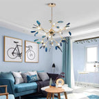Branch Style Design Glass Chandelier in Multiple Colors