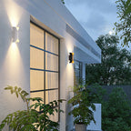 Outdoor LED Wall Light - Upward and Downward Sculpted Design