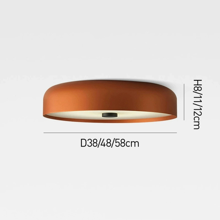 Minimalist LED Flush Mount Ceiling Light in Nordic Retro Style