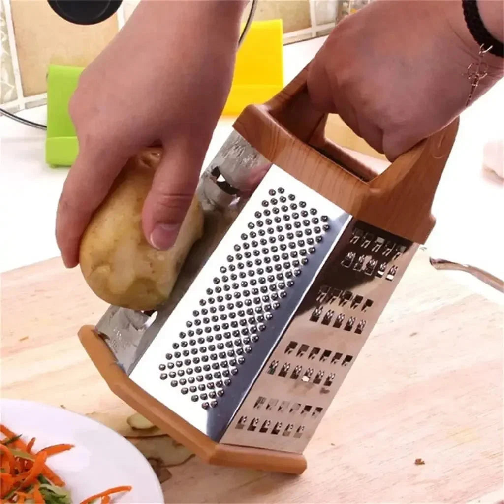Kitchen Grater Double-Sided Stainless Steel With Collection Tray