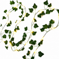 Solar-Powered Ivy Leaf String Lights (7 m)