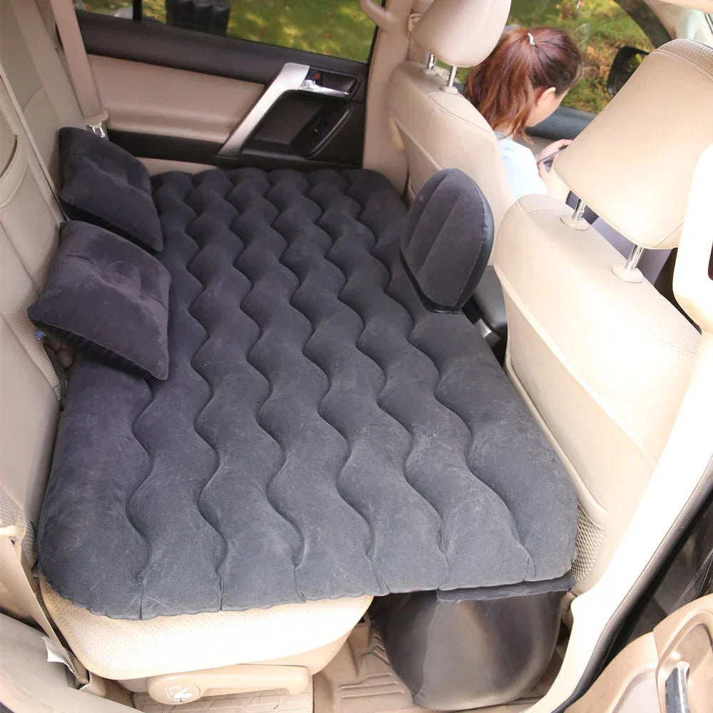 Inflatable Car Mattress Thick Flocked Fabric Universal Fit