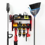 Wall-Mounted Tool Storage Shelf for Garage Organization