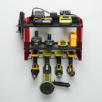Wall-Mounted Tool Storage Shelf for Garage Organization