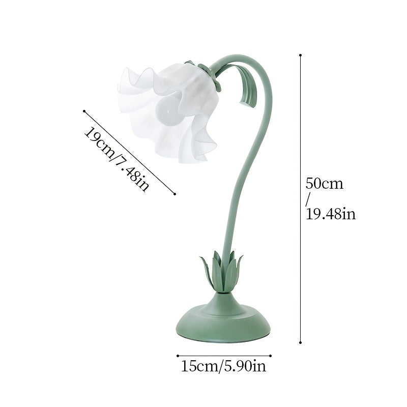 USB Powered Table Lamp with Floral Design