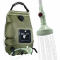 Camping Shower 20L Heat-Absorbing PVC Adjustable Head & Hose