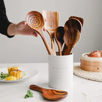 Acacia Wooden Ladle Set – Essential Kitchen Utensils for Cooking