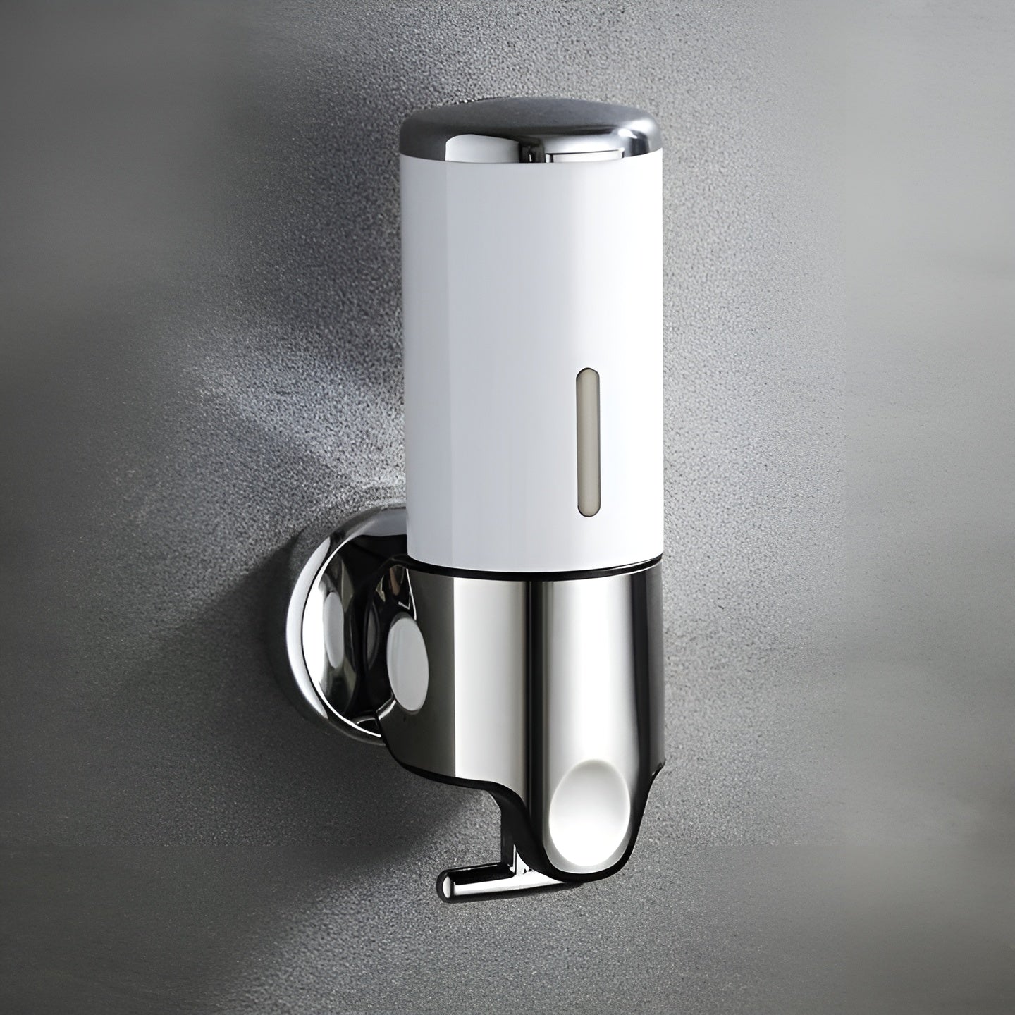 Marble-Effect Wall Soap Dispenser for Easy Mounting