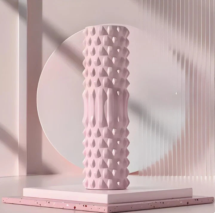 Foam Roller High-Density Textured Grid