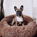 Dog Bed Donut Ultra-Soft Faux Fur Removable Washable Cover