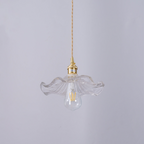 Elegant Flower Glass LED Pendant Light for Room Illumination