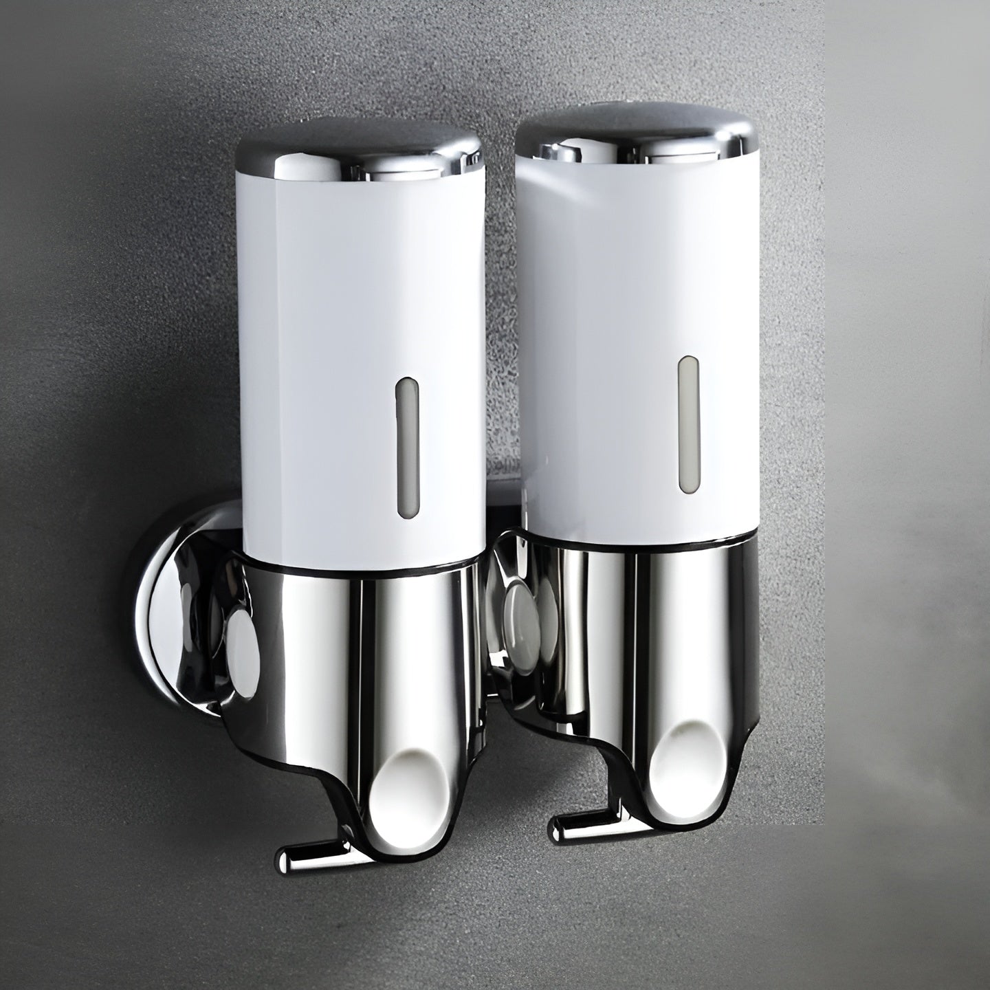 Marble-Effect Wall Soap Dispenser for Easy Mounting