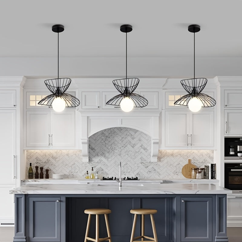 Adjustable Industrial Style Black Pendant Light – Retro Design