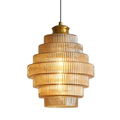 Retro Multi-Layered Glass Pendant Light