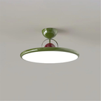 Ceiling Light Fixture with Flush Mount Design in Retro Glass Style