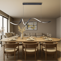Contemporary Wave Hanging LED Light Fixture