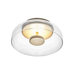 Modern Flushmount Ceiling Light | Glass Bowl LED Fixture