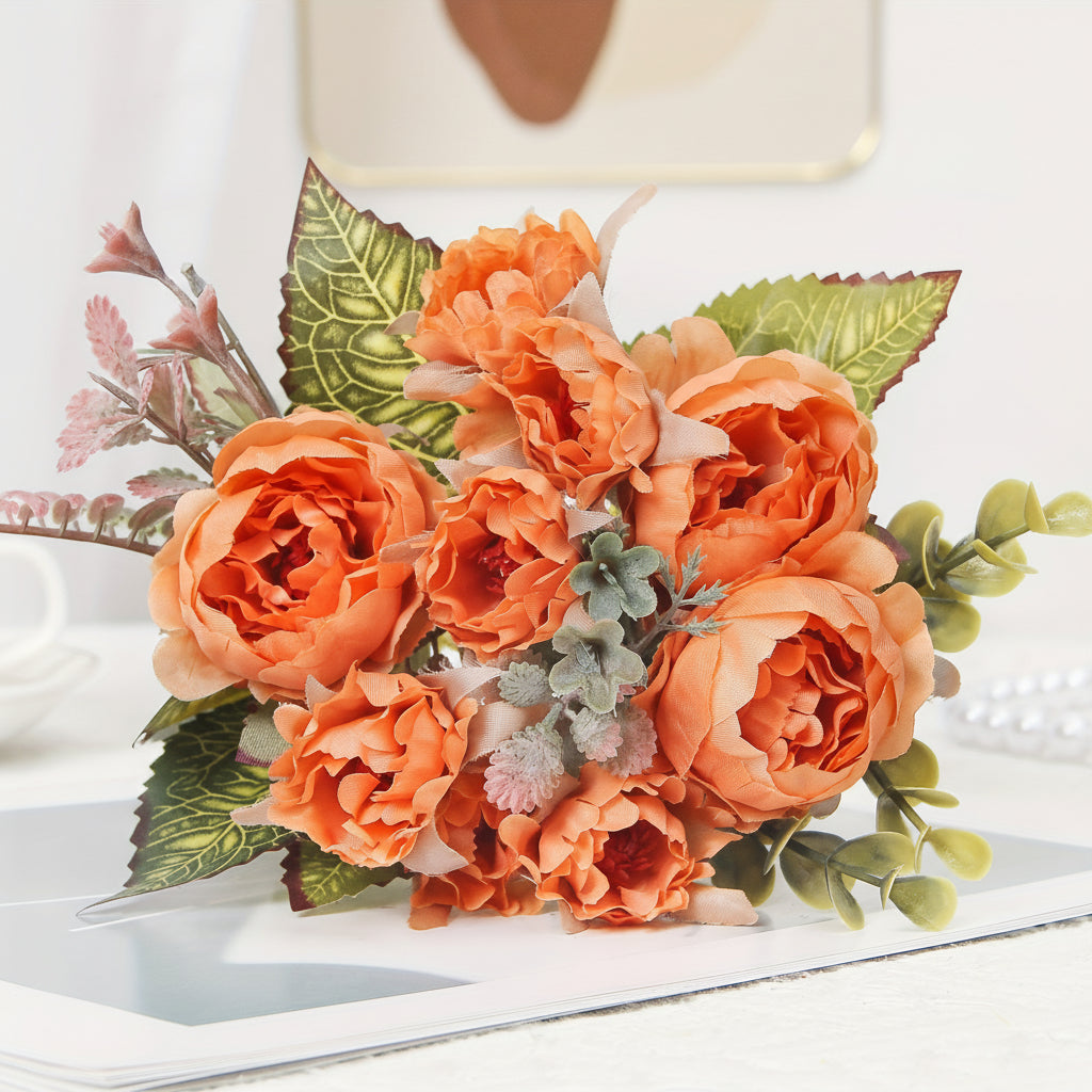 Artificial Peony Floral Arrangement for Mother's Day Home Decor
