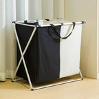 Foldable Aluminum Frame Laundry Sorter (3 Removable Bags)