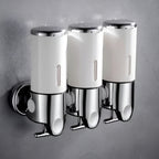 Marble-Effect Wall Soap Dispenser for Easy Mounting
