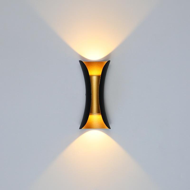 Outdoor LED Wall Light - Upward and Downward Sculpted Design