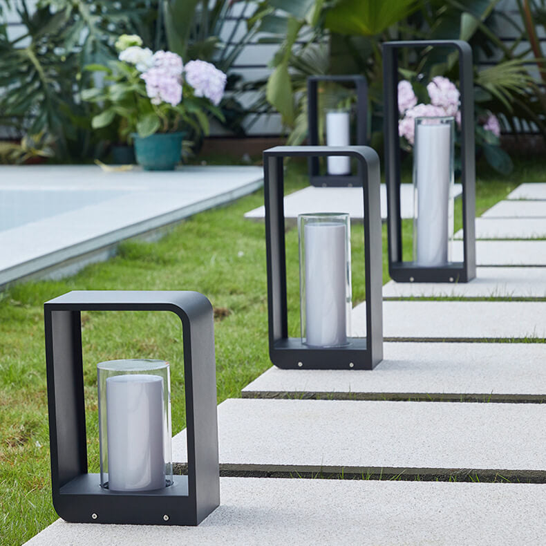 Waterproof Solar LED Outdoor Light – Modern Square Design
