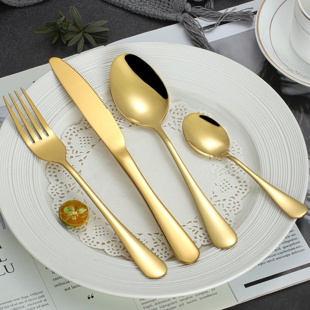 24-Piece Stainless Steel Cutlery Set in Elegant Gift Box