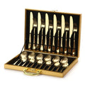 24-Piece Stainless Steel Cutlery Set in Elegant Gift Box
