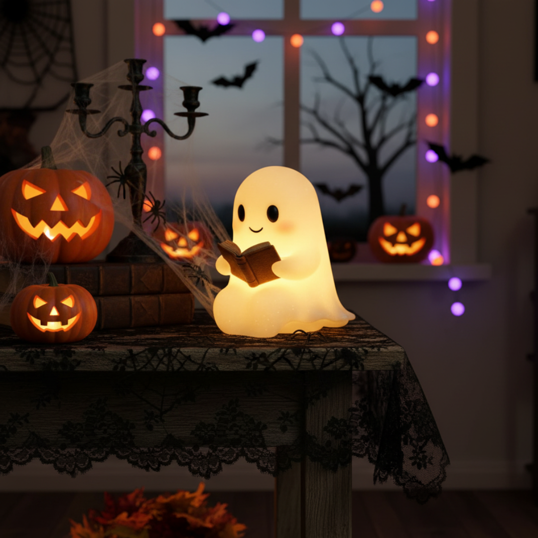 Cordless Ghost-Shaped LED Night Light