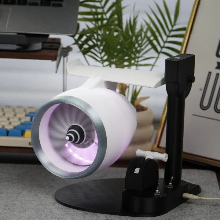 Humidifier Turbojet Fan-Style RGB Lighting Plug-In & Rechargeable