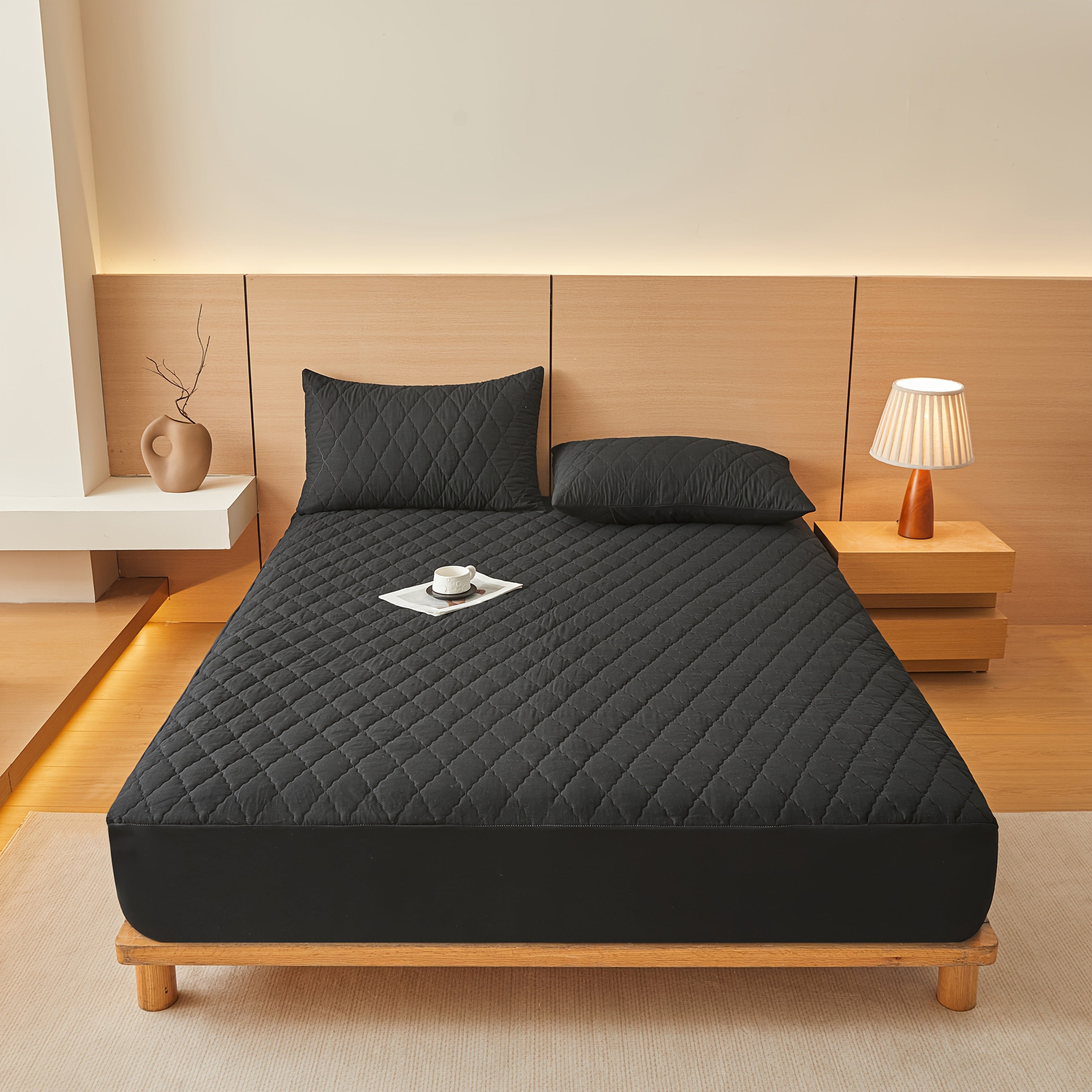 Liquid-Resistant Quilted Polyester Mattress Protector (Semi-Fitted)