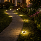 Solar-Powered Weatherproof Stainless Steel Ground Spotlight (8 LEDs)
