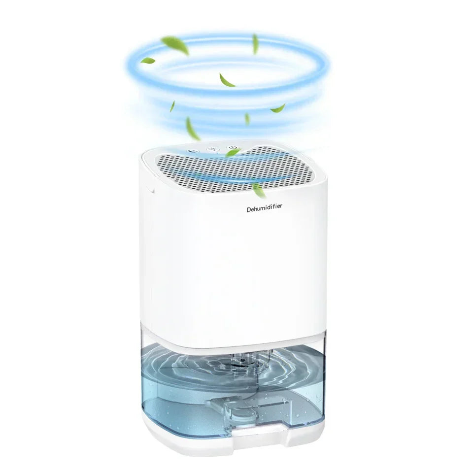 Dehumidifier 1000ml Quiet 2-in-1 Air Filtration