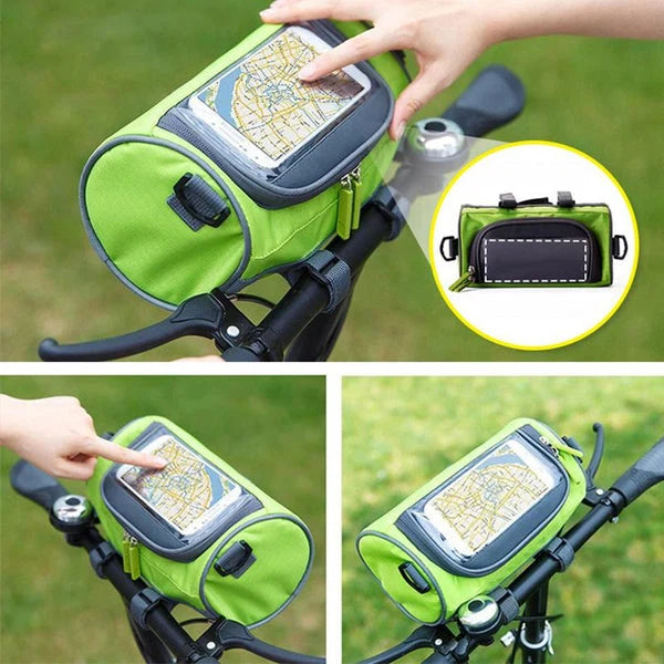 Bike Handlebar Bag Touchscreen Window & Waterproof 3.5 L