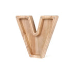 Piggy Bank Personalized Letter Sustainable Wood & Acrylic