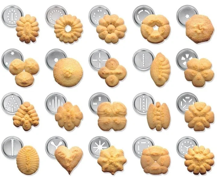 Cookie Press One-Press Ergonomic 10 Or 20 Shapes