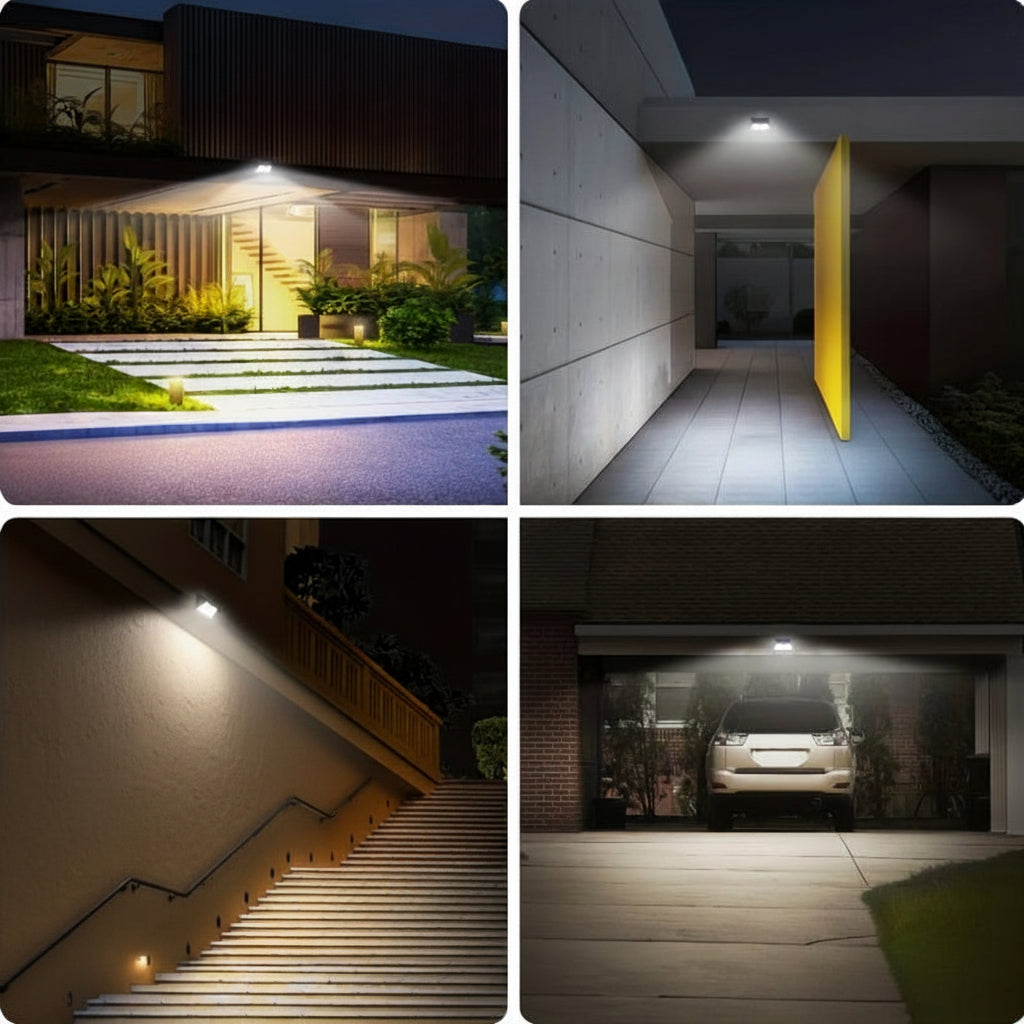 Solar Motion Sensor LED Outdoor Wall Light
