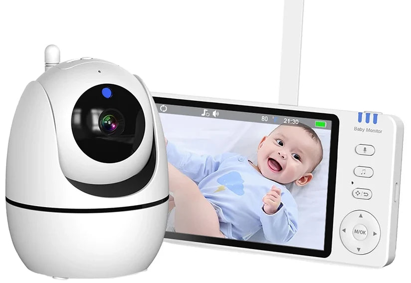 Baby Monitor 5-Inch HD Pan & Tilt Two-Way Talk