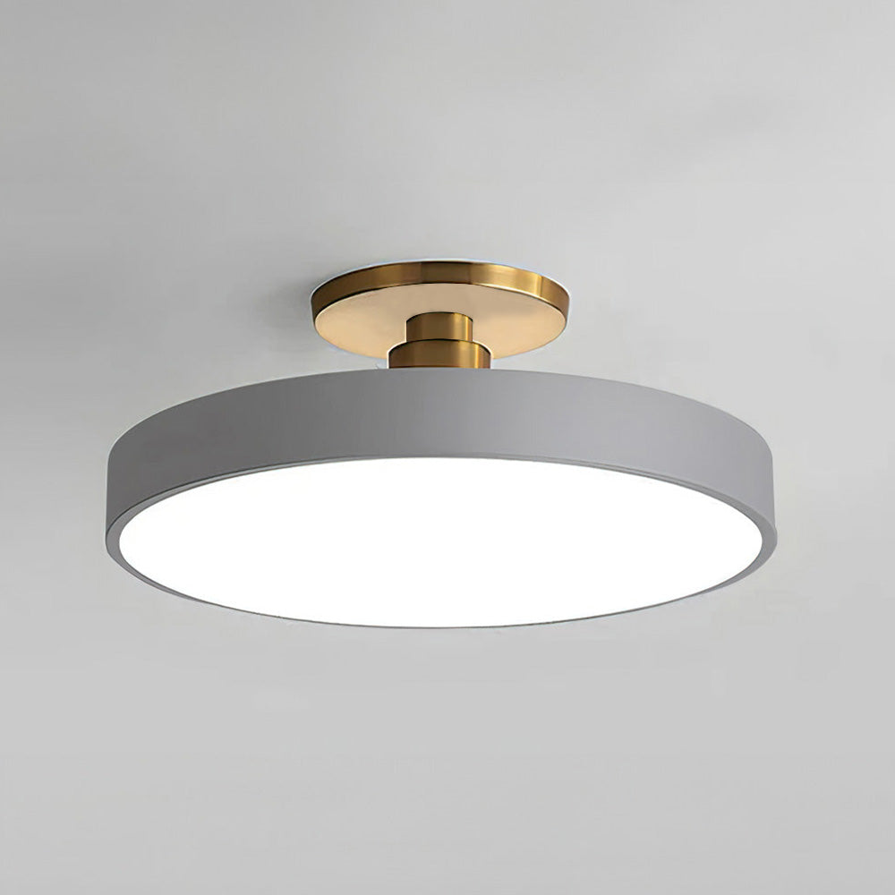 Stylish Dual-Tone LED Ceiling Fixture with Remote Dimming