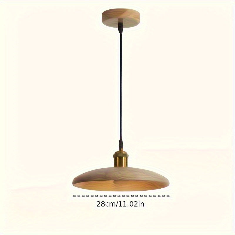 Scandinavian Ceiling Lamp - Solid Wood Pendant Light in Modern Design